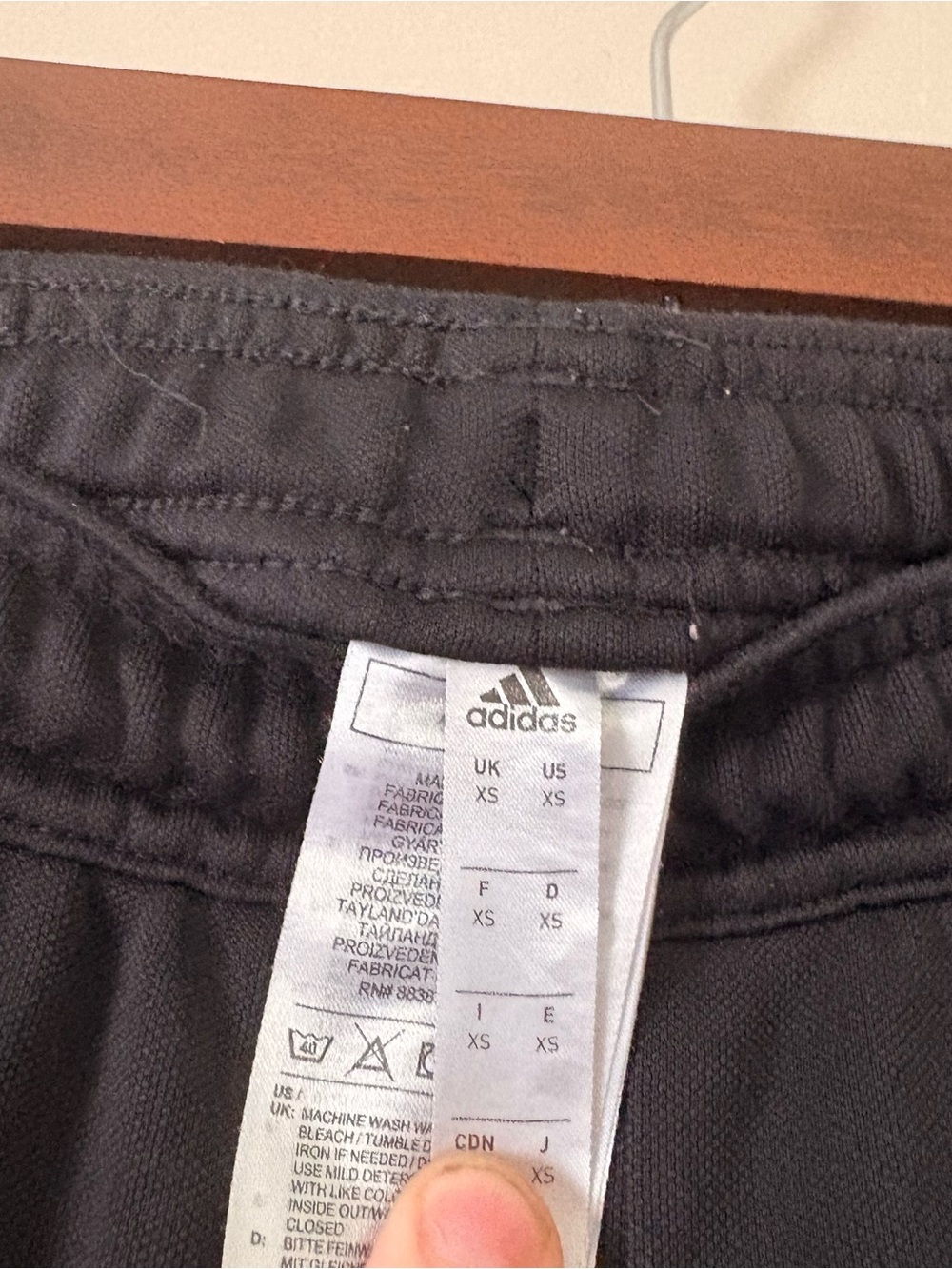 Adidas Tiro Squadra Wordmark Tape Soccer Track Pants Black White Size XS GH6630 - Picture 3 of 4